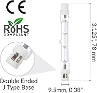 Vista 2 de Simba Lighting Bombilla halógena R7S 3.071 in T3 100W regulable 800lm (5 unidades) Tipo J Lineal de doble extremo Ángulo de haz de 360º 120V