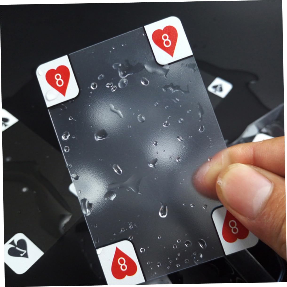 TOYANDONA 3pezzi Poker Trasparente Plastica Pvc Mazzo Di Carte Creativo Per Giochi Da Tavolo Per Famiglie e Collezionisti Materiale Resistente e Facile Da Usare