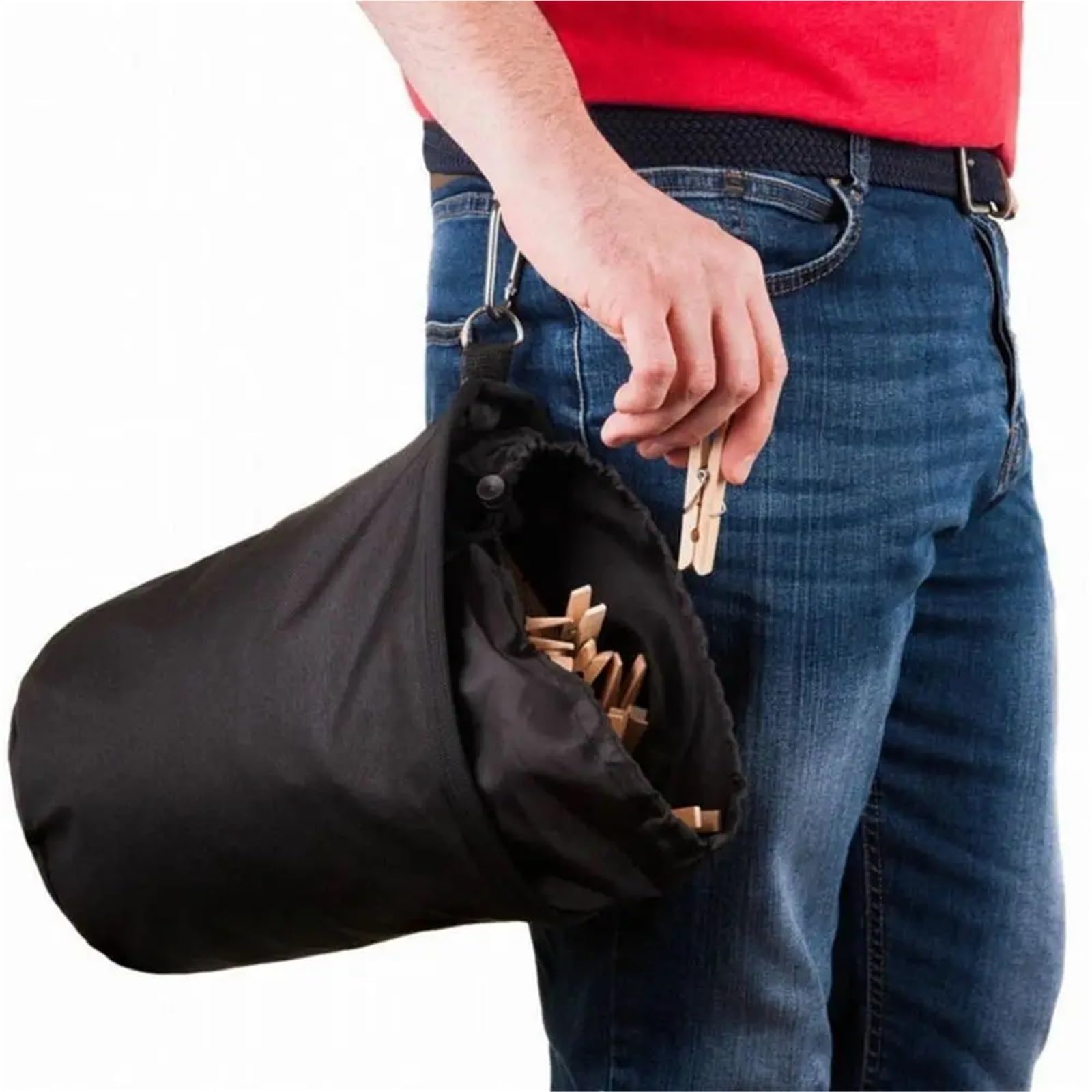 2 stücke Tragbare Wäsche Wäscheklammern Tasche Oxford Tuch Mit Haken Lagerung Reise Korb Für Schlafzimmer