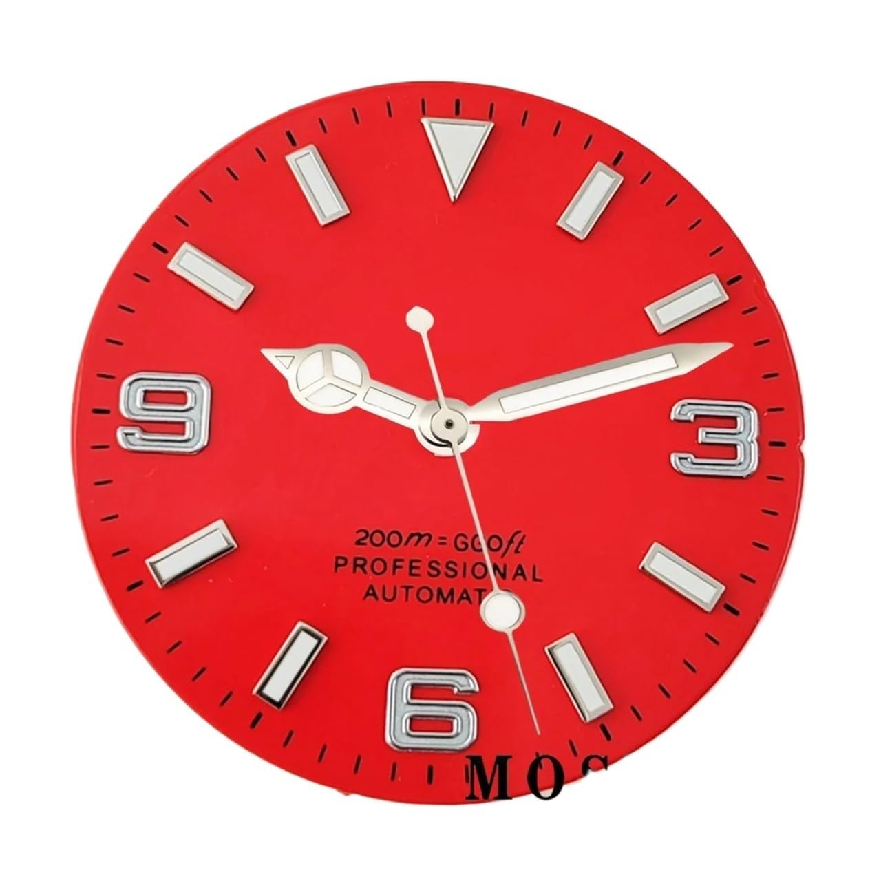 Melitare Cadran de Montre NH35 NH36, 29mm, avec Aiguilles, stérile, Lumineux, Noir, Blanc, Bleu, Visages, Partie de Mouvement Automatique, 1 pièce(Dial with Hands 8)