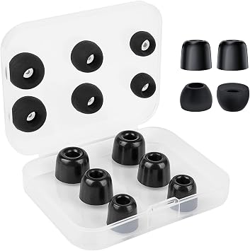 6 Pairs KZ ZS10 PRO IEM Eartips,KBEAR FT01 3 Pairs Silicone+3 Pairs Memory Foam Ear Tips Combo Set for KZ ZST ZS10 PRO X AS10 AS24 ZSN PRO X Castor TANGZU WANER CCZ DC02 DC01-PRO Wired Headphone