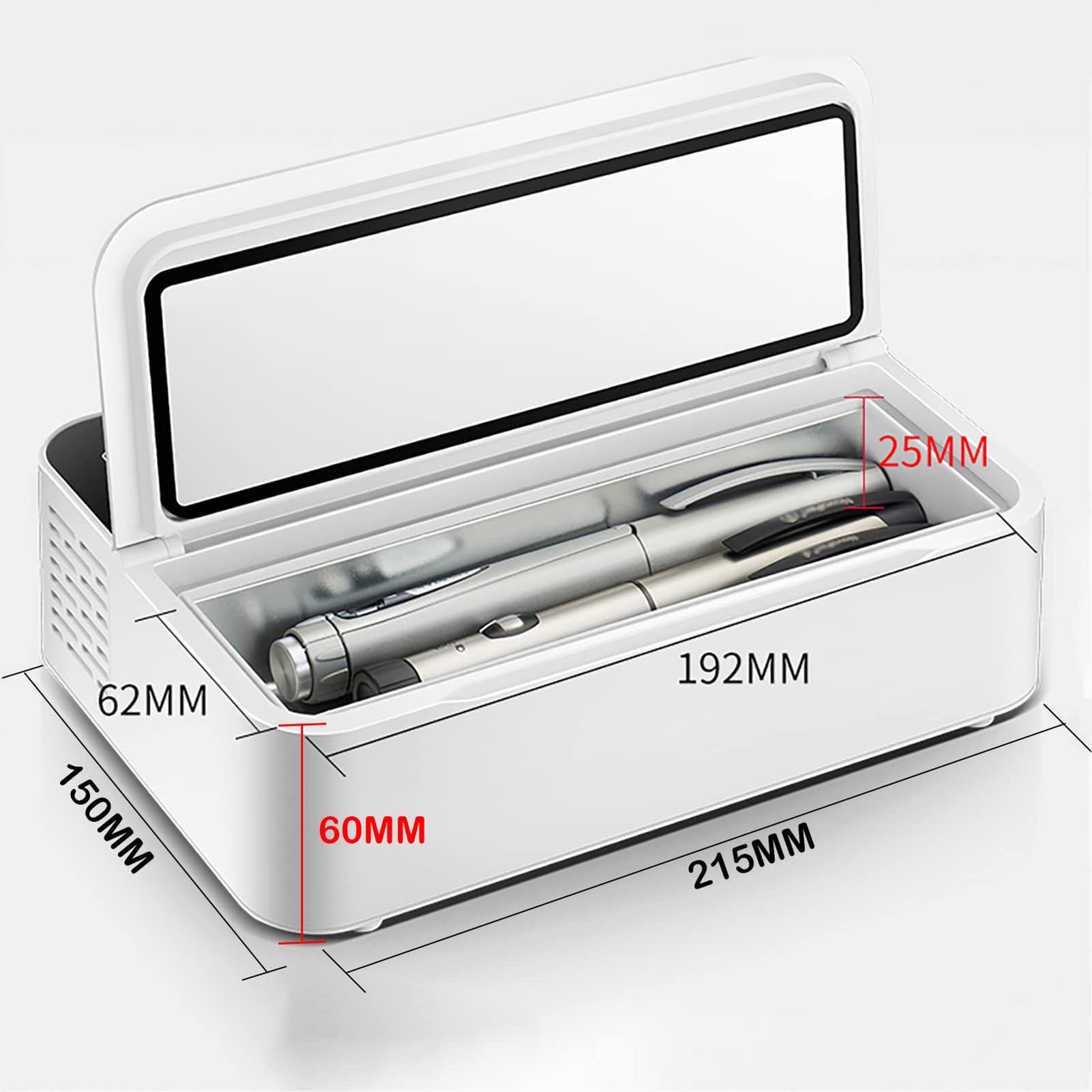 Mini Refrigerador de Medicamentos, Refrigerador De Insulina, Reefer De Drogas De 2-18 ° C, Adecuado para Almacenamiento de Medicamentos, Coche, Hogar, Oficina Mini Nevera