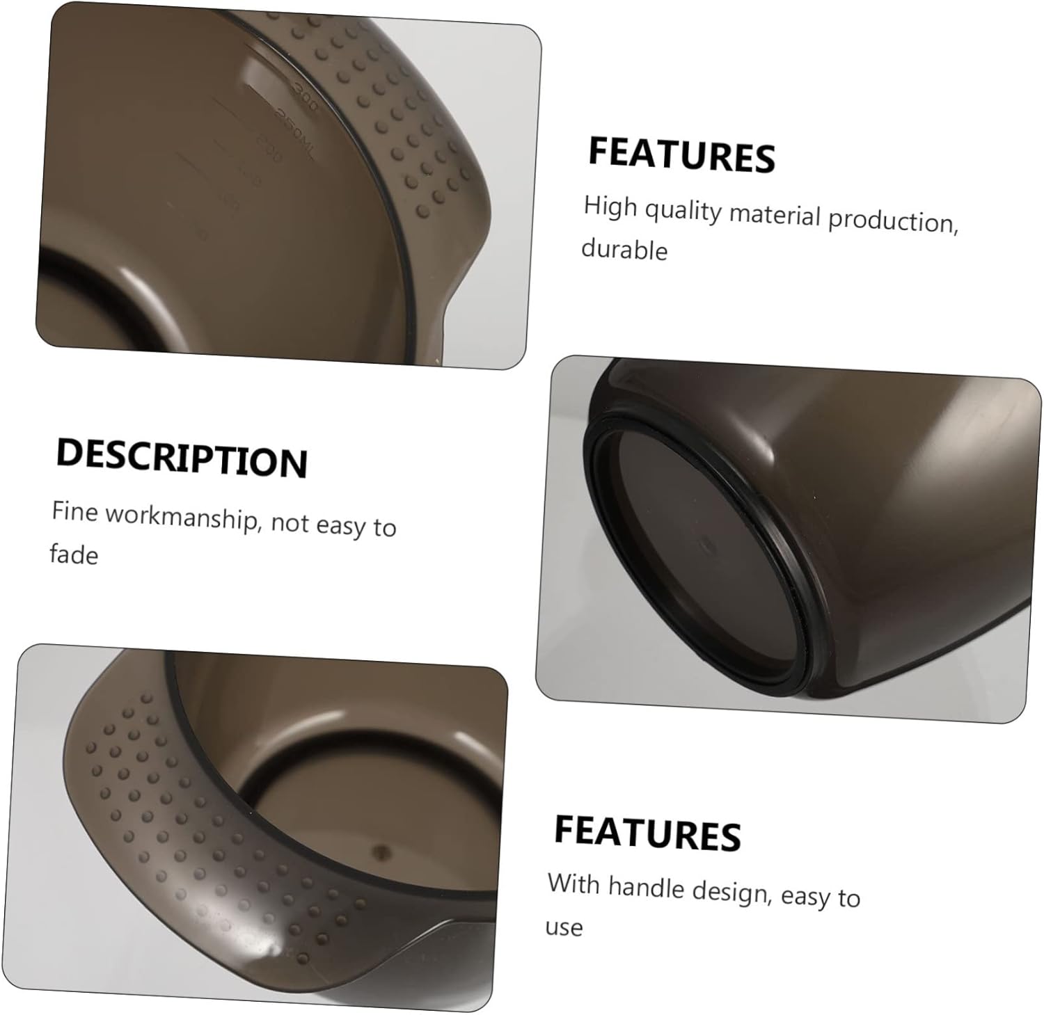 SAFIGLE 6pcs Hair Color Mixing Tint Bowl for and Salon Use Multi-functional Plastic Dyeing Bowl for Hair Treatments and Coloring