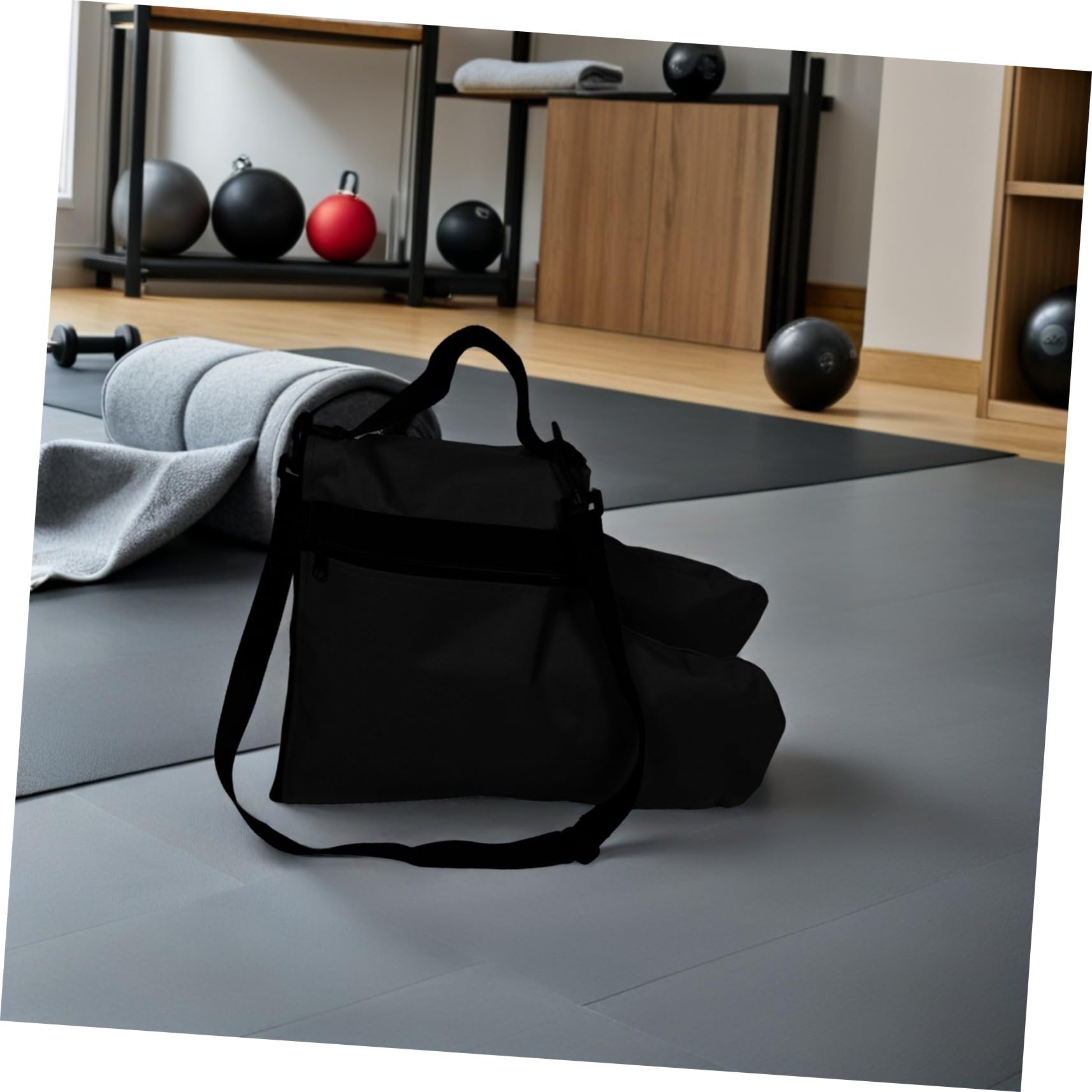 Abaodam da Ghiaccio e Pattinaggio Rotelle con Tracolla Regolabile Materiale ad Alta Densità e Rinforzato Antiusura Organizer Spazioso per Accessori Sportivi Outdoor