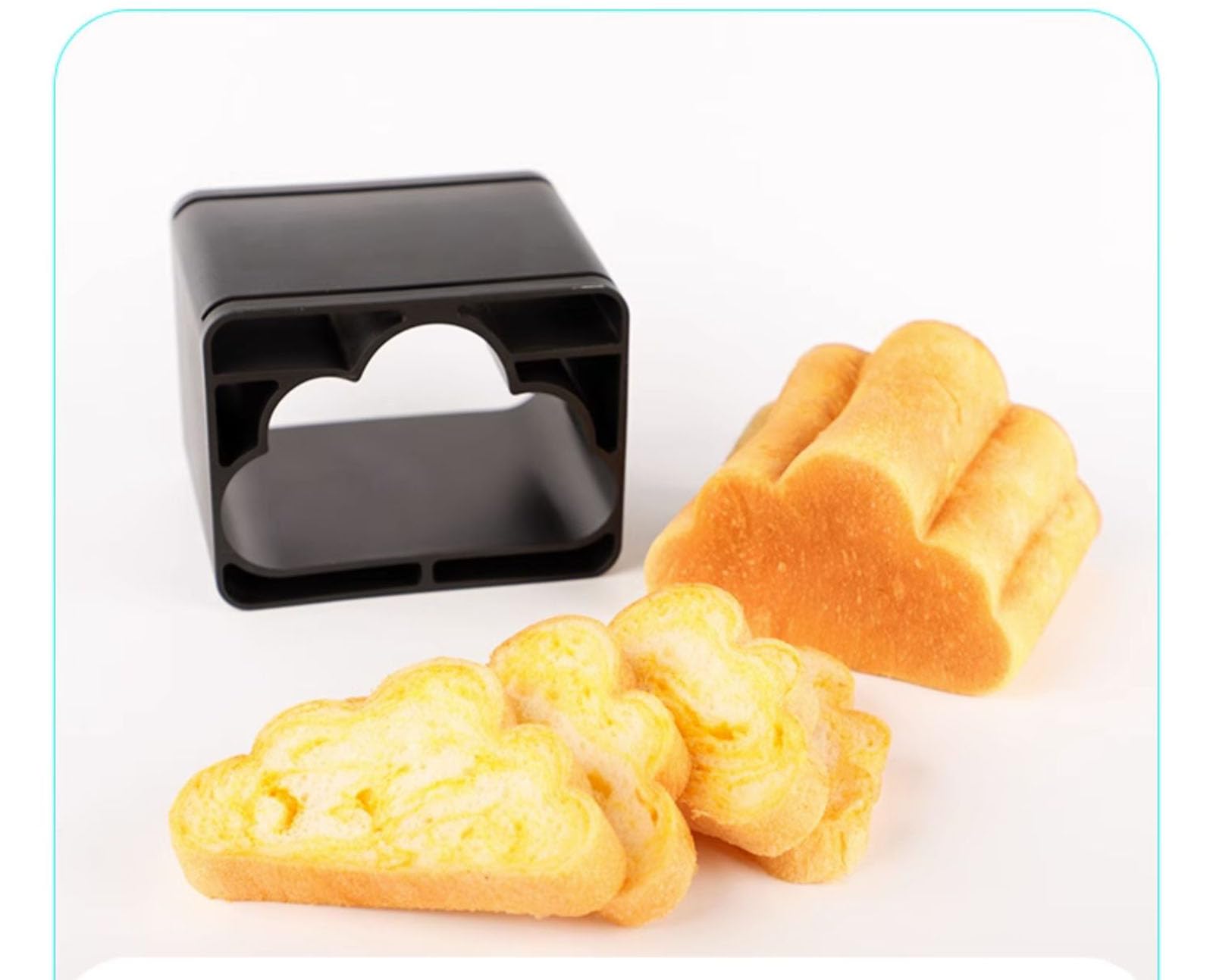 Molde de aluminio antiadherente para pan con tapa, bandeja de cocina en forma de nube, ideal para tostadas y pasteles, perfecto para hornear en casa