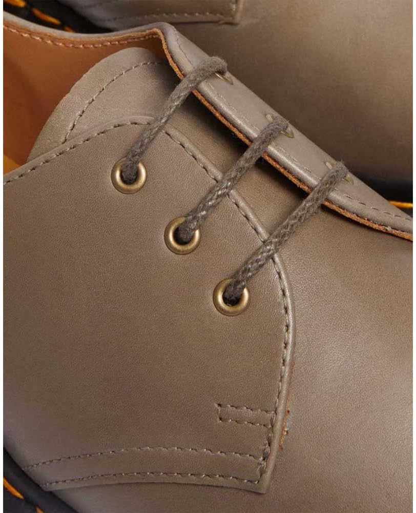Dr. Martens Mens 1461 3 Eye Shoe, Olive Carrara, 10 - Image 9