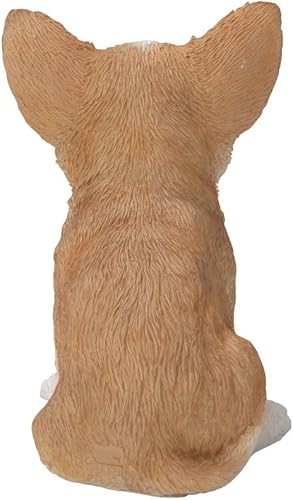 Miniatura 2 de Hi-Line Gift Ltd Estatua de cachorro de Chihuahua, marrónblanco