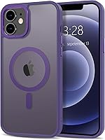 Vista 321 de Anuck - Funda magnética para iPhone 11 compatible con MagSafe, carcasa trasera mate translúcida dura, borde de TPU, delgada, resistente a impactos