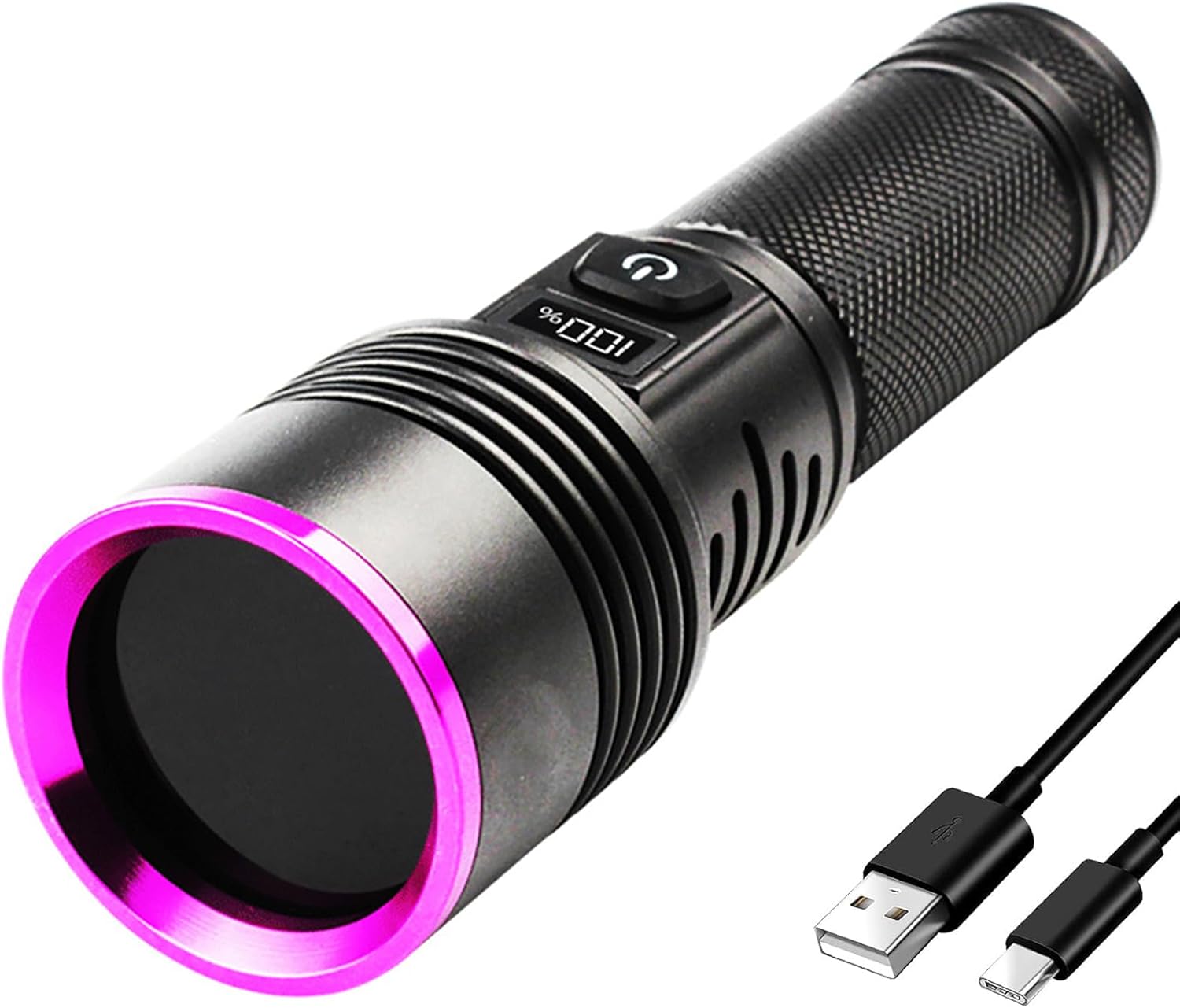 UV Flashlight 30W 7000mAh Black Light