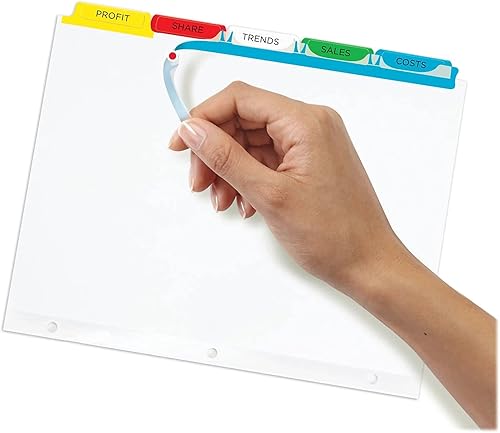 Miniatura 3 de Index Maker, láser/inyección de tinta, 12 pestañas, 5 unidades, 8-1/2"x11", multicolor, se vende como 1 paquete