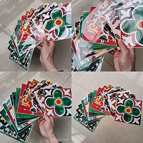 Easy Apply Just Peel and Stick Bohemian Moroccan Tile Decals 6"X6"/PC (Bohemian-1)