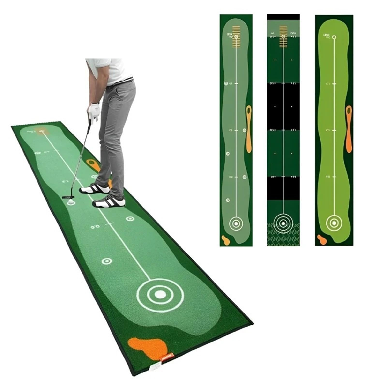 Genérico Compatible con Alfombra de Golf, Alfombrilla de Golf Verde for Interiores y Exteriores, Antideslizante Lavable, 50x300cm