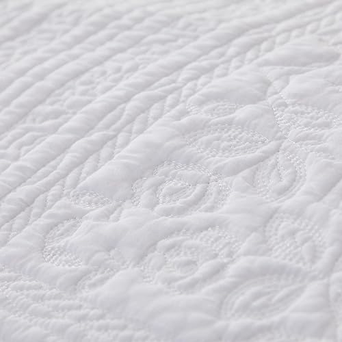 Miniatura 7 de Brandream Juego de edredón de algodón con diseño de pájaros y colibríes, juego de edredón acolchado de 2 piezas