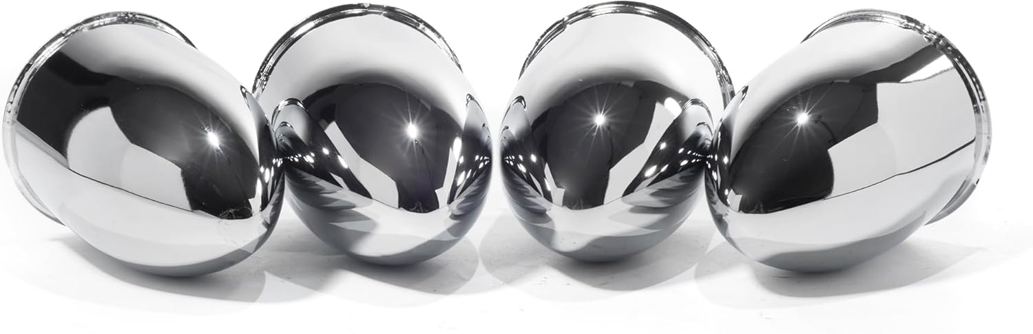 4-Pack Trailer Push Through Center Caps and Trailer Wheel Lug Sets - 3.15in Wheel Center Caps Chrome Wheel Cover Carbon Steel Hub Cap with 24 Chrome Capped 1/2-20 Lug Nuts for Truck RV