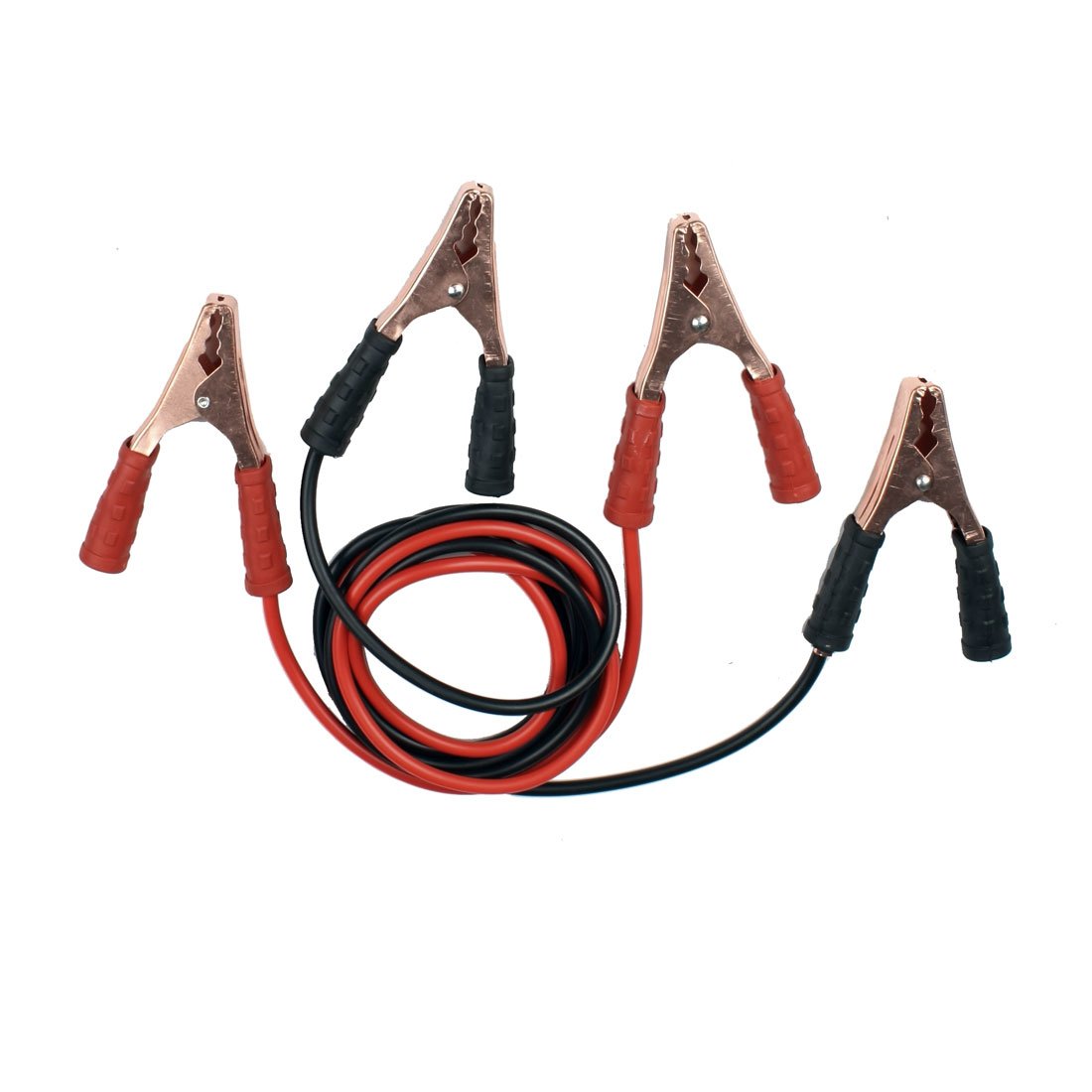 Aexit 2 Pcs Electrical Testing Black Red Alligator Tip Battery Booster Clip Voltage Testers Jumper Cable