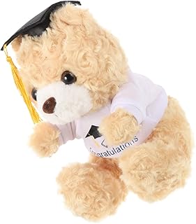 NUSITOU Gorro Urso De Formatura Brinquedos Infantis Brinquedos De Pelúcia Brinquedos Infantis Boneca De Formatura Boneca De Pelúcia Materiais De Presente De Formatura Urso De