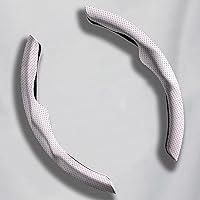 Vista 1 de Car Steering Wheel Cover Compatible with Mazda Mazda2 Mazda3 Mazda5 Mazda6 Mazda8 MazdaSpeed3 Nappa Leather Case Segmented Steering Wheel Protector