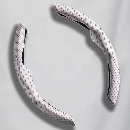 Car Steering Wheel Cover Compatible with Mazda Mazda2 Mazda3 Mazda5 Mazda6 Mazda8 MazdaSpeed3 Nappa Leather Case Segmented Steering Wheel Protector