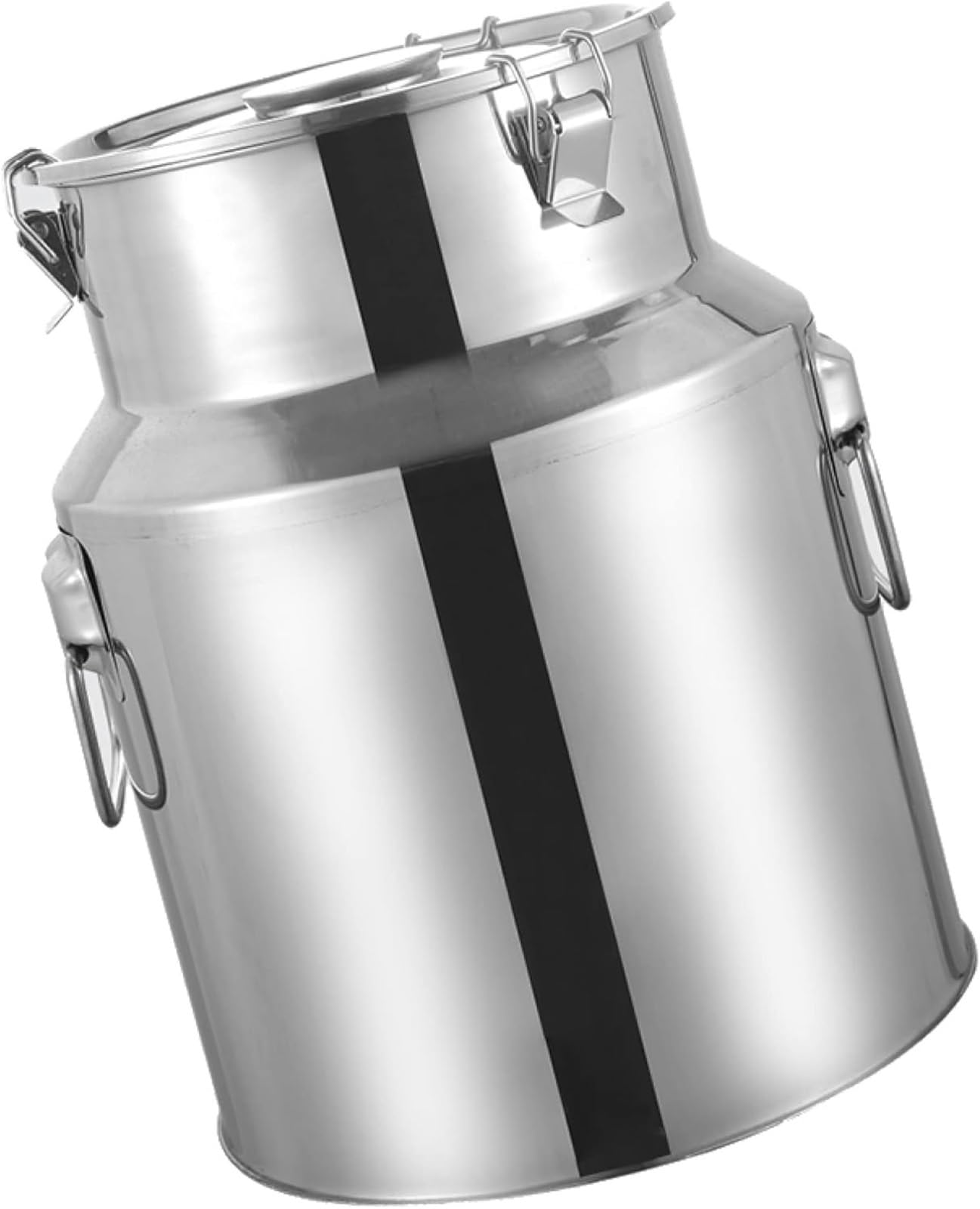 SaryEdge Airtight Milk Can Storage Bucket - Heavy Duty Transport Pail Tote Jug - 14L-88L Airtight Tea Canister Dairy Pot Liquid Barrel Tank,Stainless stee,28L,28L