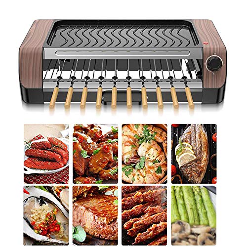 Elektrogrill Multifunktional, 2-In-1 Für BBQ-Grill Und Plancha Verwendung Im Innen, 1800 W Tischgrill