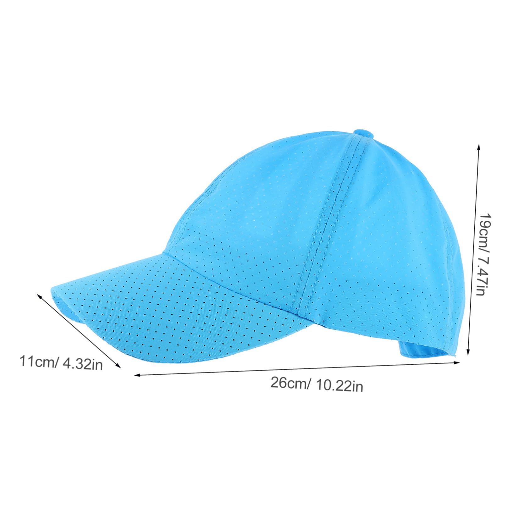 GALPADA Gorra De Béisbol De Secado Rápido Sombrero De Visera Gorra De Beisbol con Visera Gorra De Beisbol De Verano Corriendo Gorra De Beisbol Gorra Parasol Poliéster Sky-Blue
