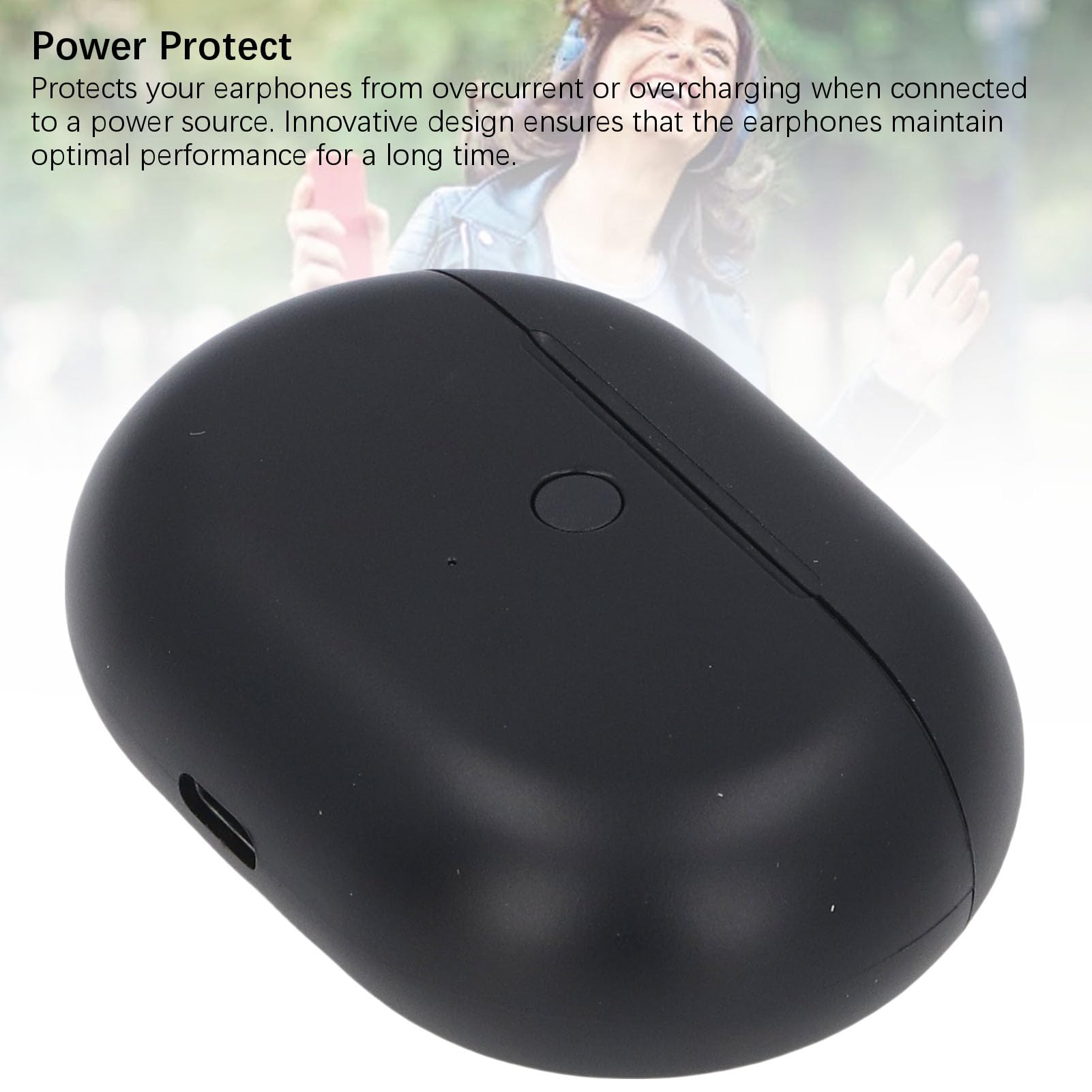 PUSOKEI Custodia di Ricarica per Auricolari Wireless con Batteria da 660mAh