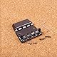 Alnicov Bass Bridge, Reparatur der E-Gitarren-Bassbrücke mit Bolzen und Schraubenschlüsseln für 4-saitigen Bass oder Gitarrenschuh-förmiges Schwarz