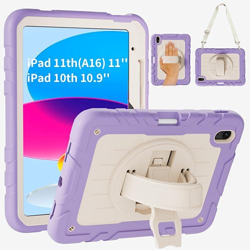 PZJI Case for iPad (A16) 11th/10th Generation 11''/10.9'' 2025/2022, Sturdy Heav