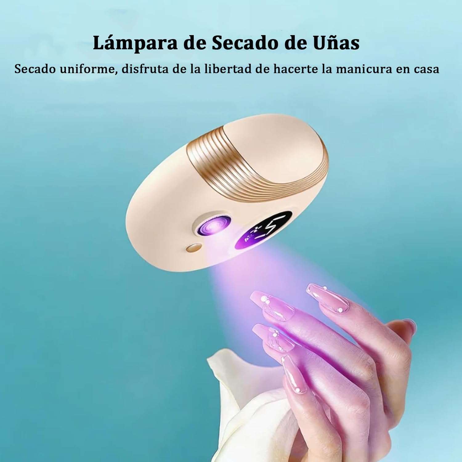 Bestauty Cortaúñas eléctrico con 11 cabezales de limado + luz de secado de uñas + protección anti-pellizcos, adecuado para bebés, niños, adultos y personas mayores (Rosa)