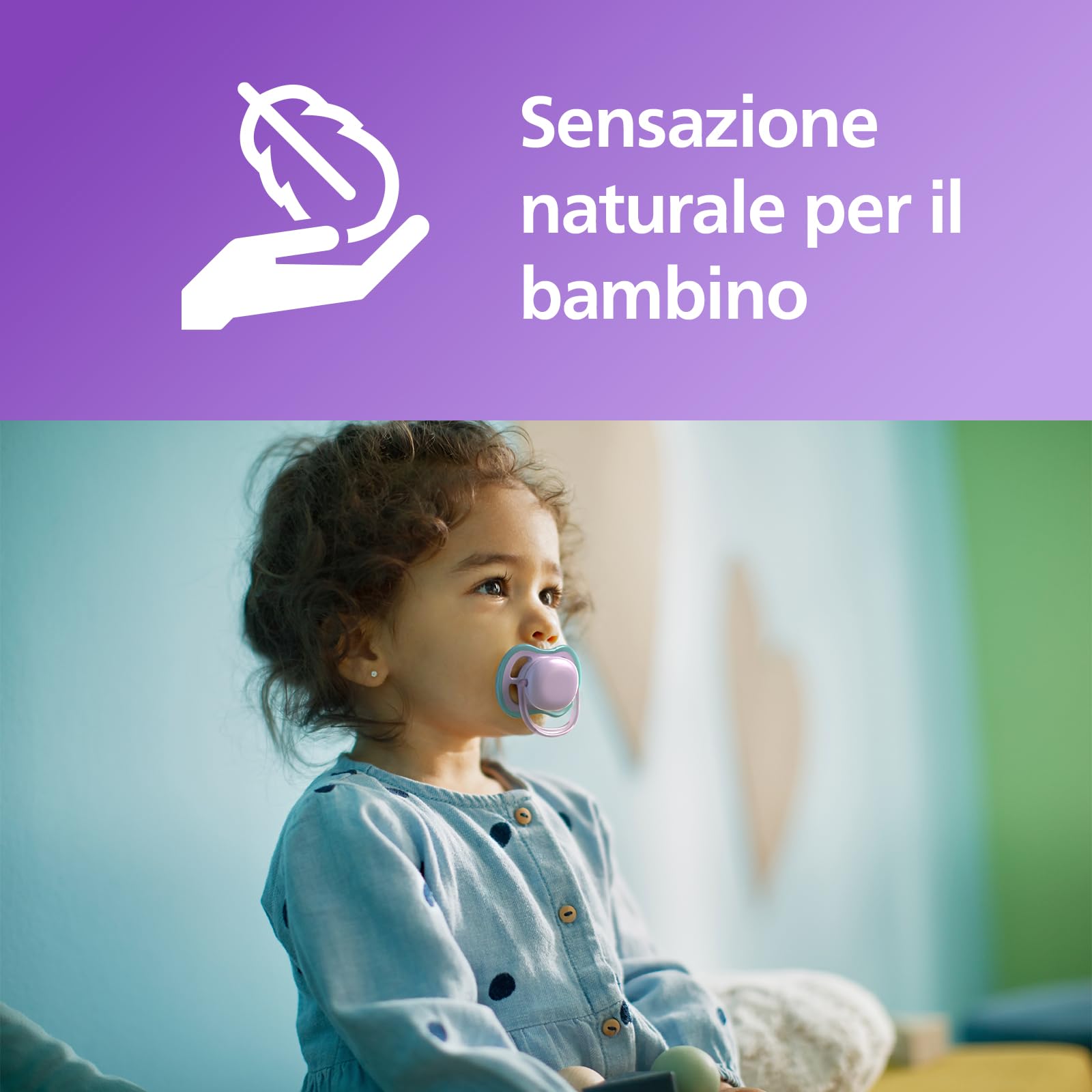 Philips Avent Ultra Air Ciucci Leggeri Traspiranti 18 Mesi Senza BPA Pulsante Fluorescente Confezione da 2 SCF349/24