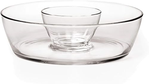 Mikasa Napoli - Juego de chips y inmersión, 11 pulgadas, 2 piezas, transparente