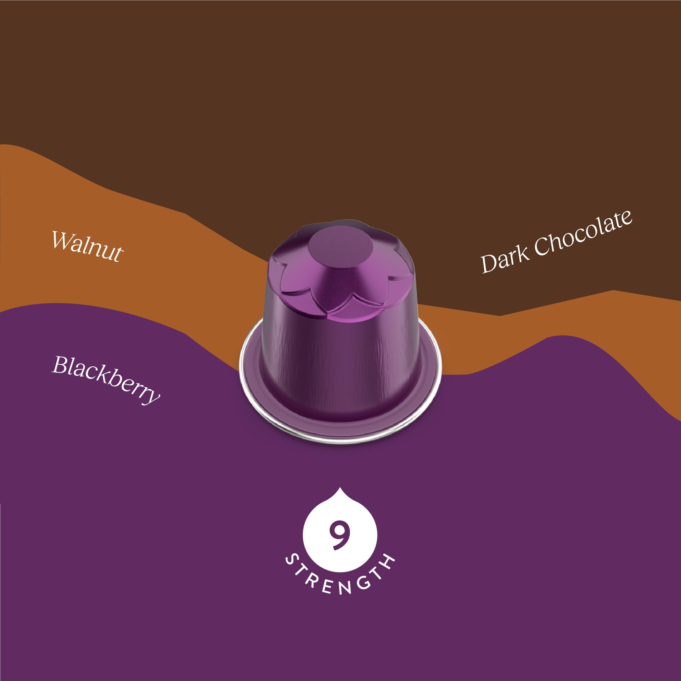 Cru Kafe Dark Roast USDA Organic Espresso Coffee Capsules (10 Pods) Fairtrade Coffee Pods Compatible with Nespresso Original Line and Pixie Machines