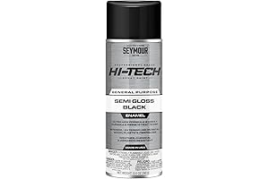 Seymour Hi-Tech Enamel Spray Paint Semi-Gloss Black Glossy Fast Dry