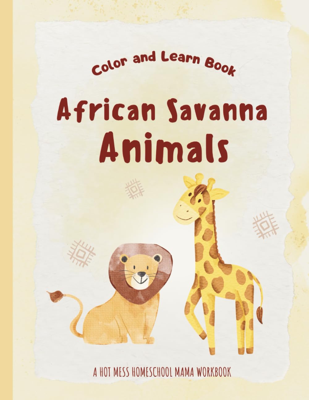 Color and Learn: African Savanna Animals