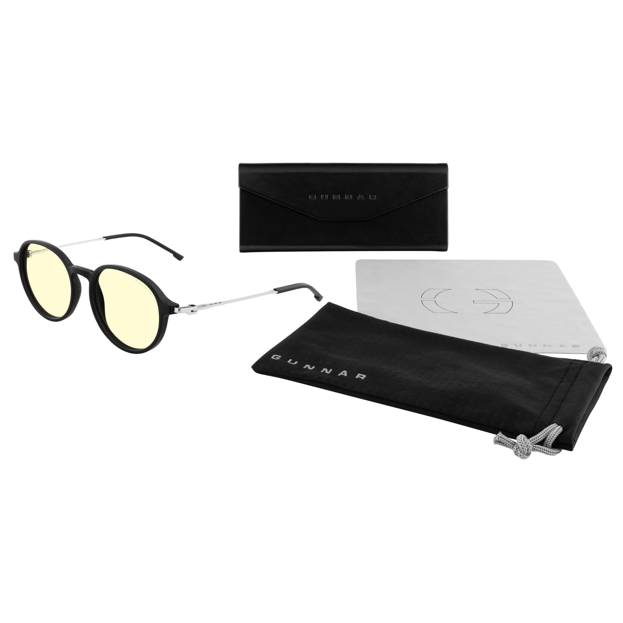 Gunnar Occhiali da gioco e per computer- LOOP -Colore montatura: Onyx/Mercury - Occhiali bloccanti la luce blu