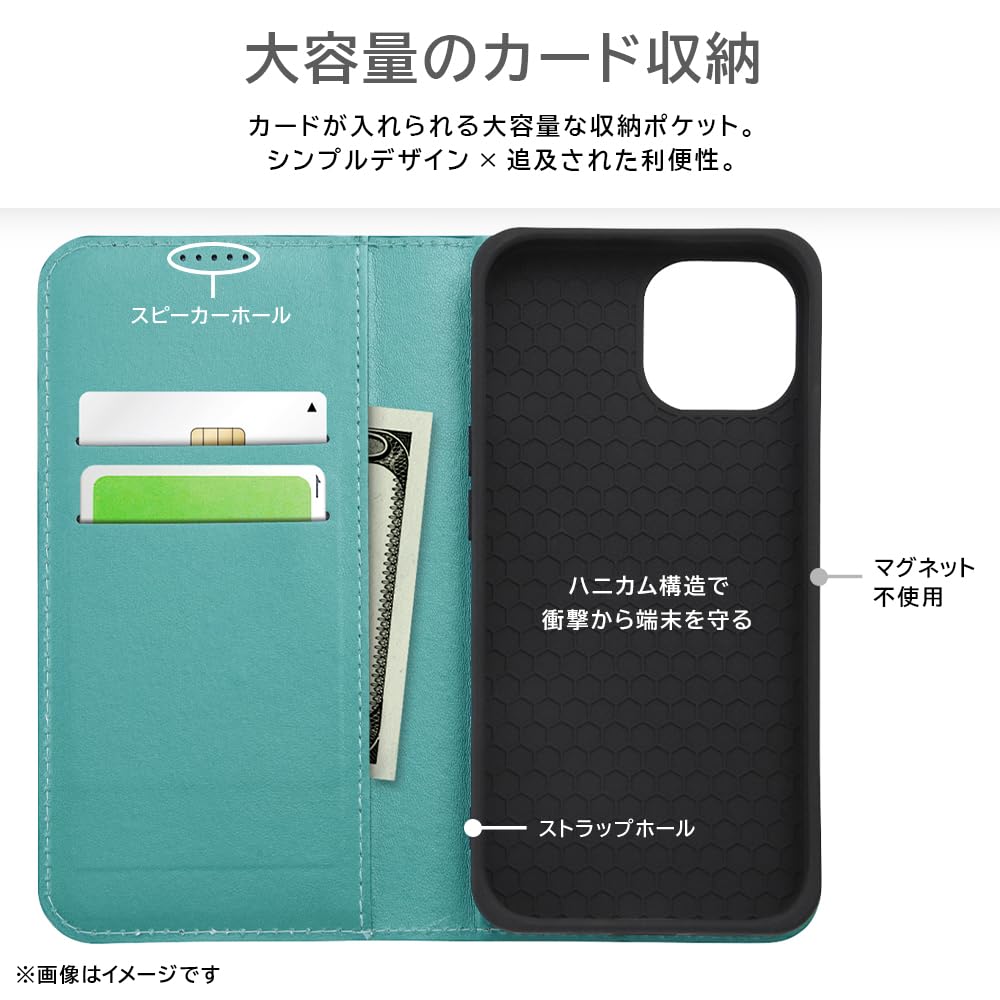 Amazon.co.jp: イングレム iPhone 15 ケース 耐衝撃 カバー 手帳