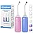 RUFCRIL Peri Bottle, 2-Pack Portable Travel Bidet with Bag, TPE Material Can Be Boiled, 17oz/500ml with 2 Sealing Rings,Essentials for Postpartum Perineal Care,Hemorrhoid Treatment,and Baby(Pink/Blue)