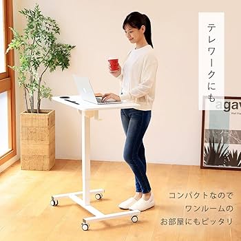 パームワーク 昇降デスク キャスター付 組み立て不要 最高のワークスペースのための「パームワーク昇降デスク」4月10