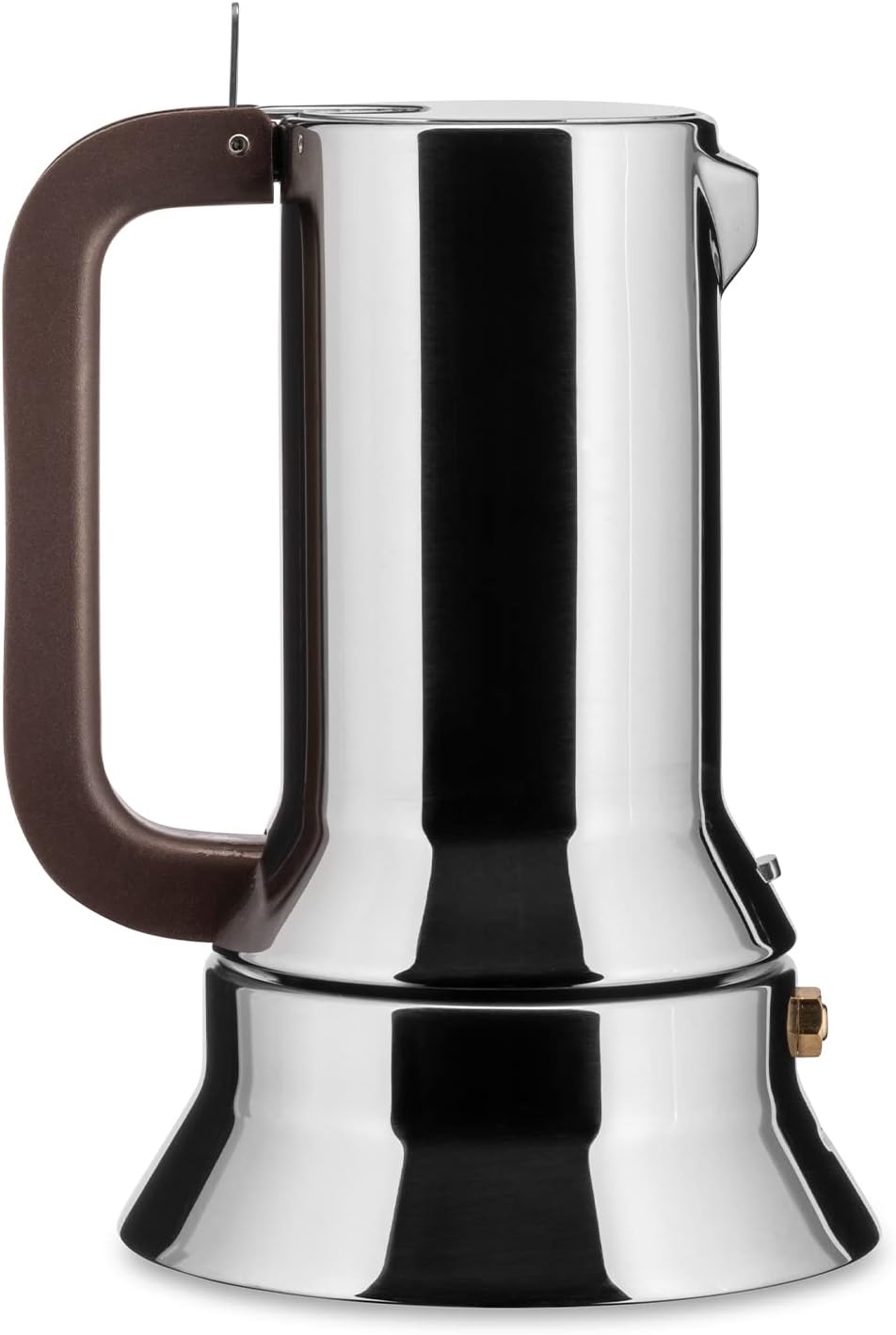 9090/3 3-Cup Espresso Coffee Maker in 18/10 Stainless Steel Mirror Polished with Magnetic Heat Diffusing Bottom, Silver
