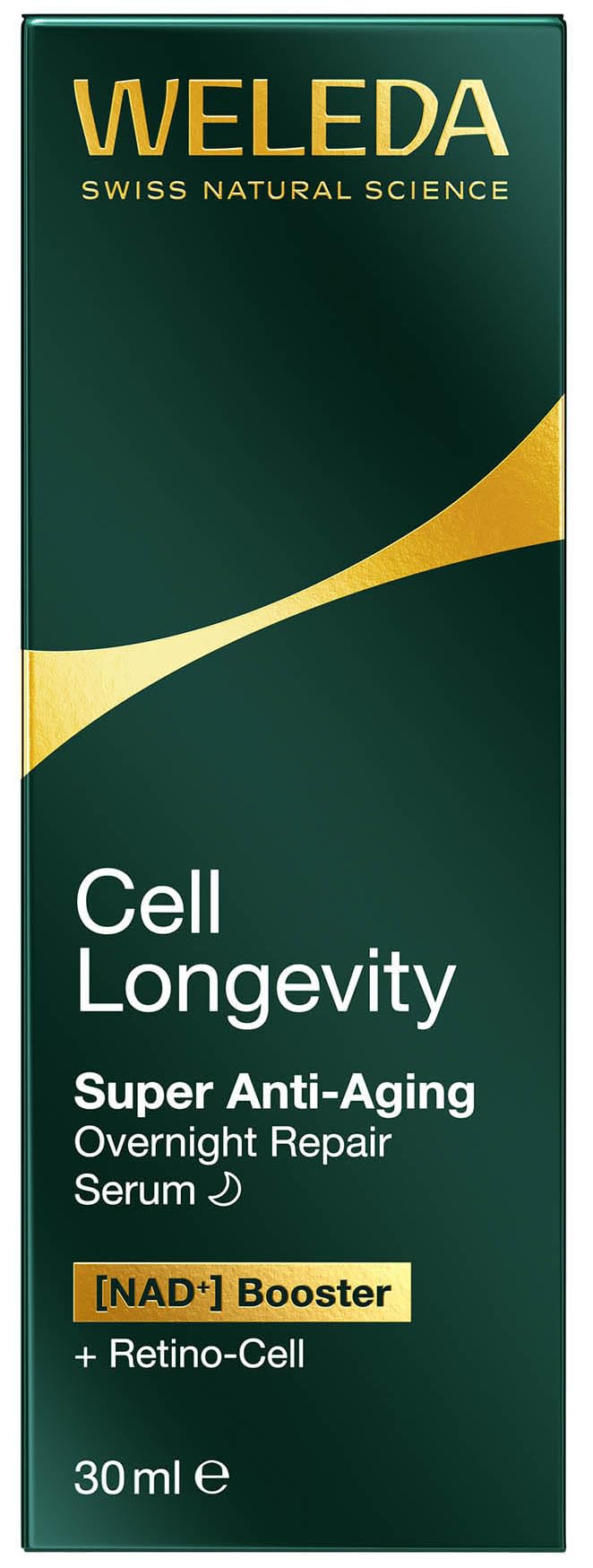 WELEDA Cell Longevity Super Anti-Aging Overnight Repair Serum - Gesichtspflege Serum mit [NAD⁺] Booster & [Retino-Cell] mindert die 10 Zeichen der Hautalterung (Naturkosmetik, vegan, 30ml)