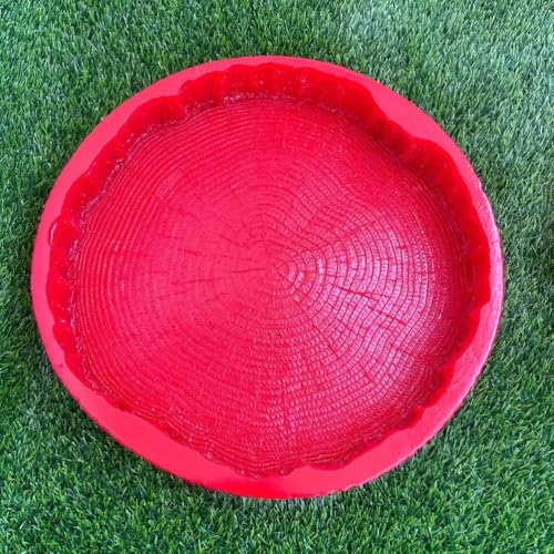 Béton texturé ronds 54 cm tapis tamponnage polyuréthane extérieur - 5