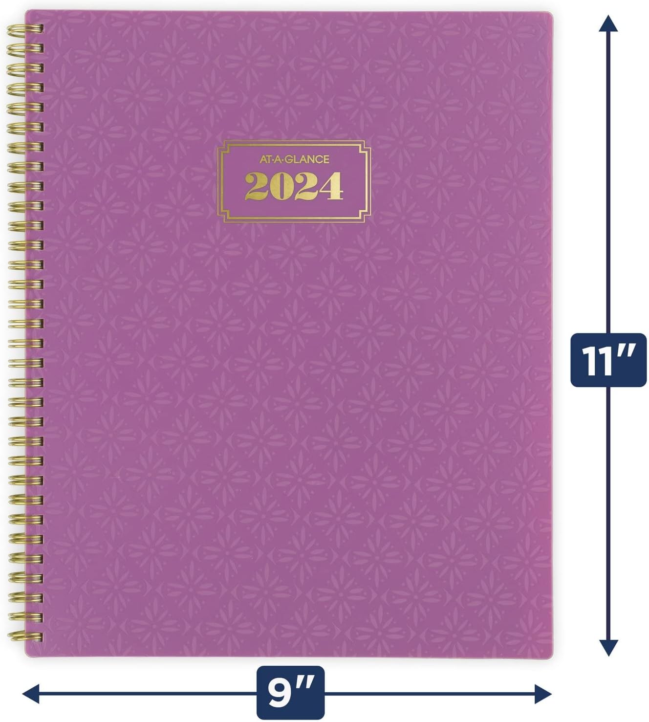 AT-A-GLANCE 2024 Weekly & Monthly Planner, 8-1/2" x 11", Large, BADGE, UV Tile (1675T-905-24)