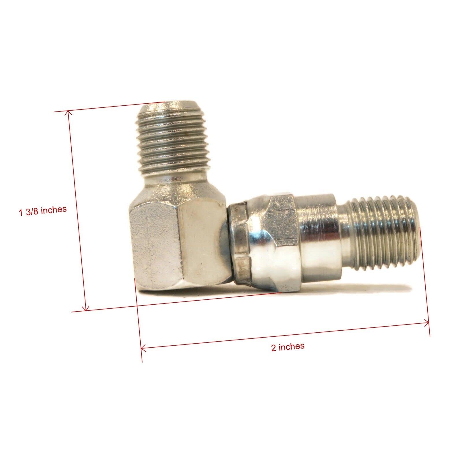 The ROP Shop | Pack of 2-90° Hydraulic Hose Swivel Elbow Meyer 21855, 21855C