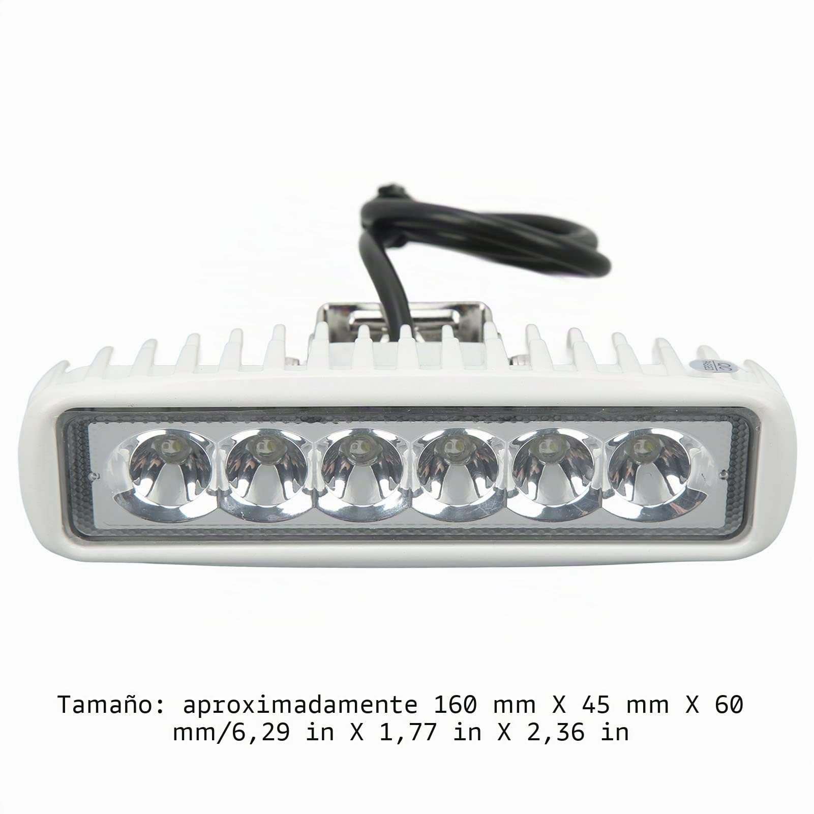 OUKENS Luces de navegación LED para buques, 12V a 24V CC, Lámpara de trabajo LED impermeable para barcos, adecuada para iluminación exterior de coches, Yates(BLANCO)