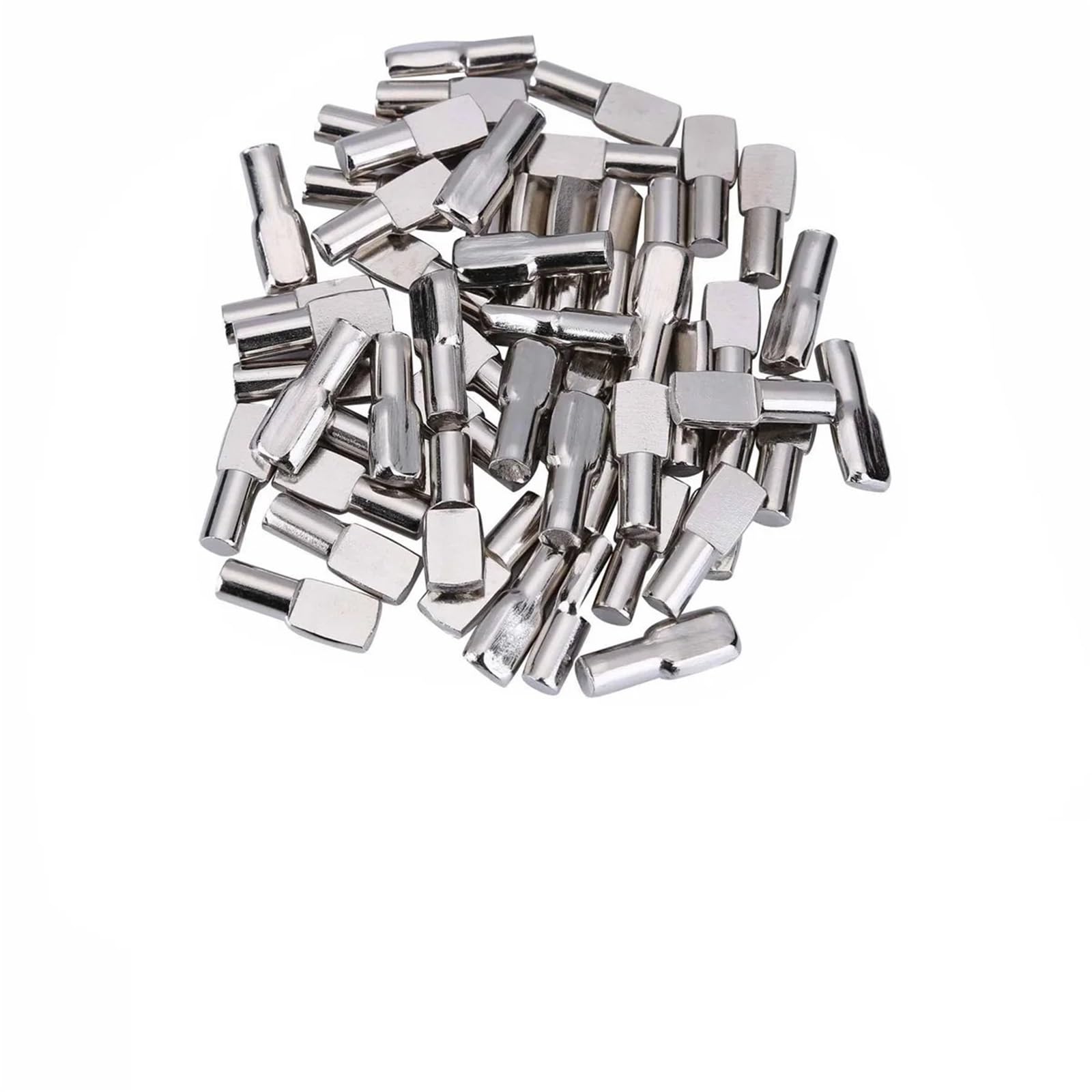 5mm Shelf Support Pegs 160Pcs Nickel Plated Pins for Cabinet Closet Glass