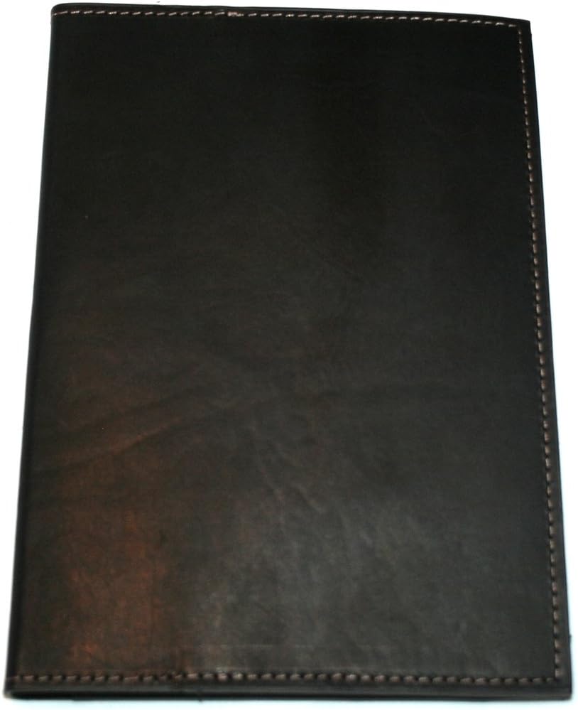 Amazing Leather Products Latigo Jr Legal Portfolio Notepad and Side Hinge - Black