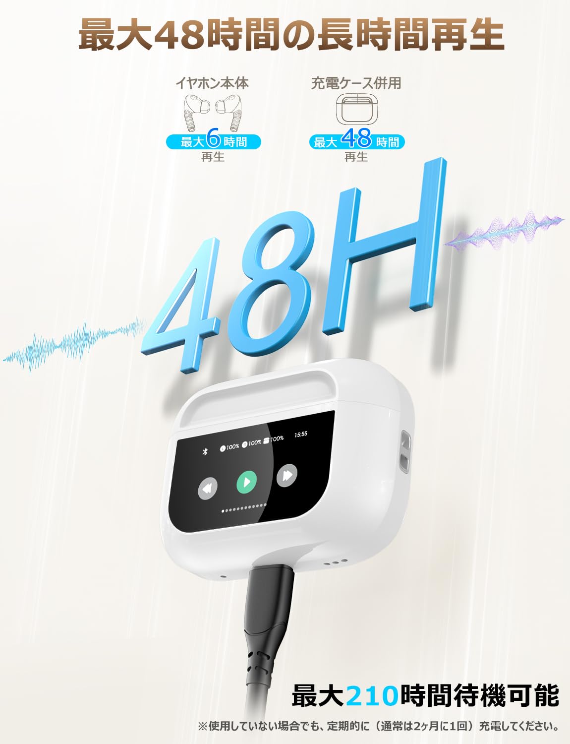 Amazon.co.jp: イヤホン Bluetooth ワイヤレスイヤホン【2026年新登場