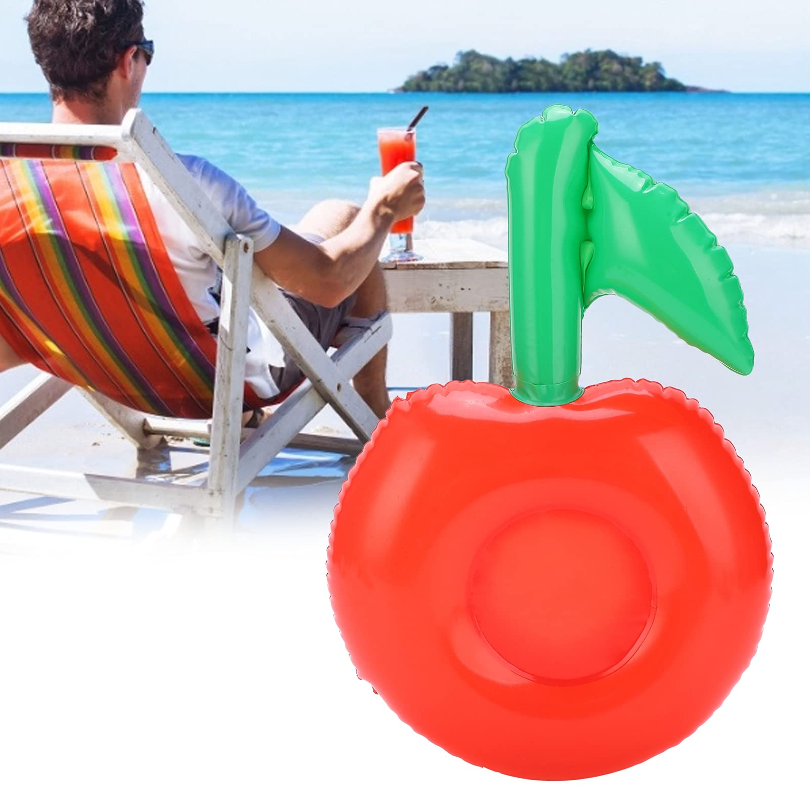 Drink Floaties, Fruit Shaped Full‑size Pool Floats PVC for Beach Party for Bathtube for Pool