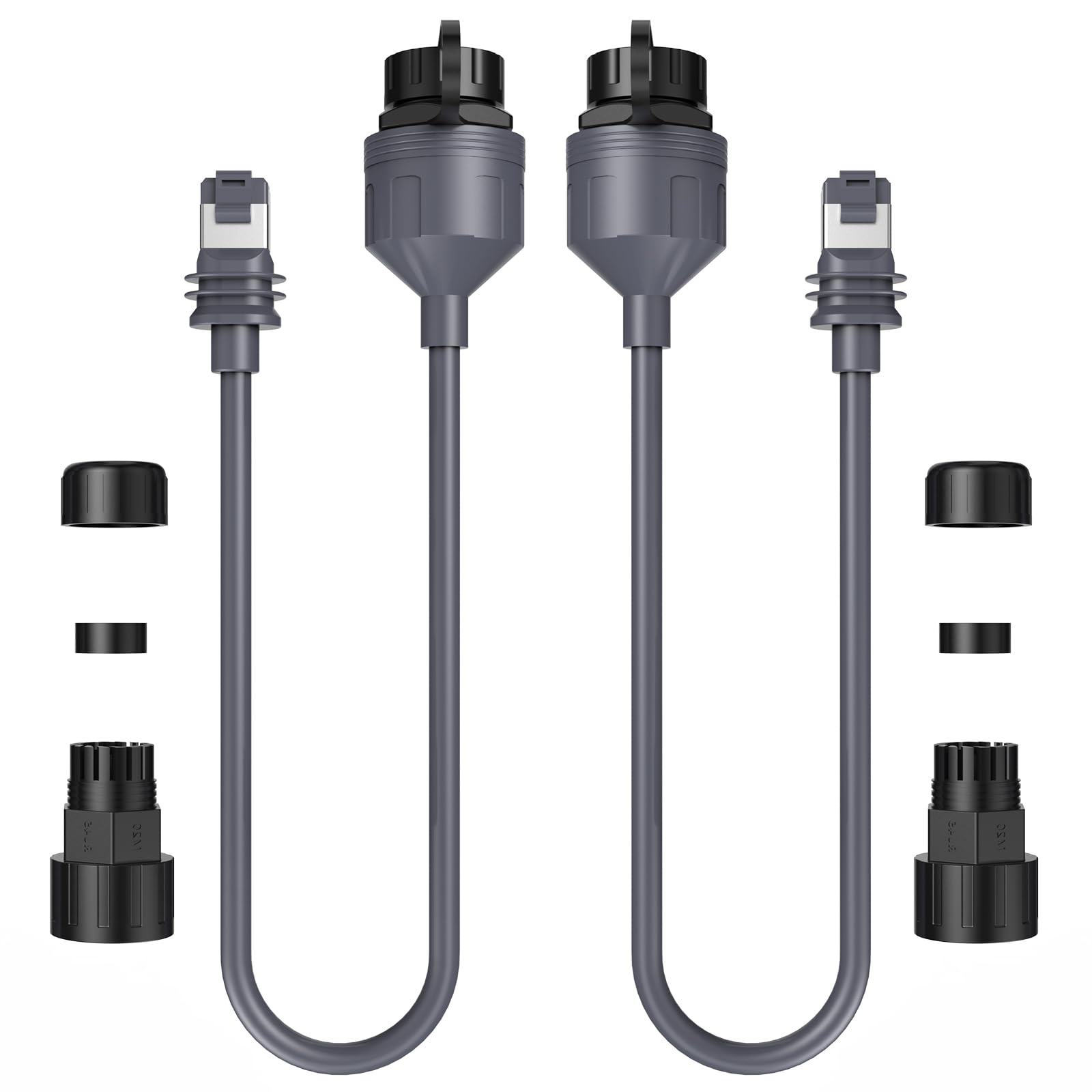 QUIDDITY Starlink Ethernet Adapter, Compatible with Starlink Gen 3/Mini Dishy IP68 Water-Resistant Starlink Extension Cable to RJ45 Female Connectors