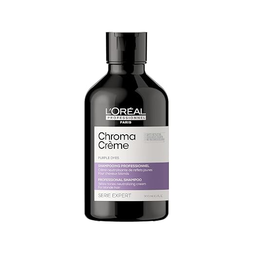 L'Oréal Professionnel Chroma Creme Purple Shampoo 300ml - champú anti-amarillo para cabello rubio